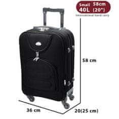 Dollcini World Travel Suitcase 25 inch, črna mešanica