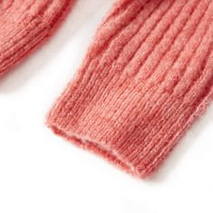 Vidaxl Otroška jopica pletena srednje roza 116
