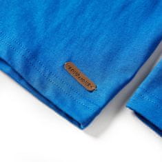 Vidaxl Otroška majica z dolgimi rokavi kobaltno modra 104