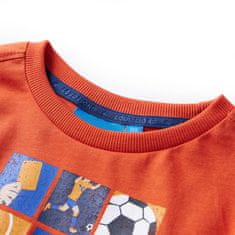 Vidaxl Otroška majica z dolgimi rokavi oranžna 116