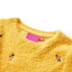 Vidaxl Otroški pulover pleten oker 104