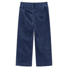 Greatstore Otroške hlače rebrasti žamet mornarsko modra 140