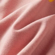 Vidaxl Otroška majica z dolgimi rokavi svetlo roza 128