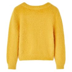 Vidaxl Otroški pulover pleten oker 116