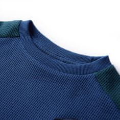 Vidaxl Otroški pulover mornarsko modra 128