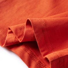 Vidaxl Otroška majica z dolgimi rokavi oranžna 116