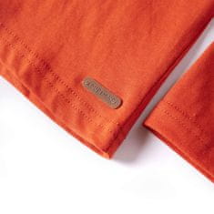 Vidaxl Otroška majica z dolgimi rokavi oranžna 104