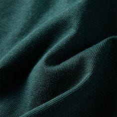 Vidaxl Otroška majica z dolgimi rokavi temno zelena 128