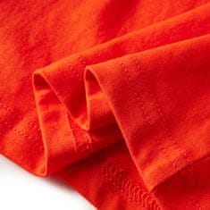 Vidaxl Otroška majica z dolgimi rokavi živo oranžna 140