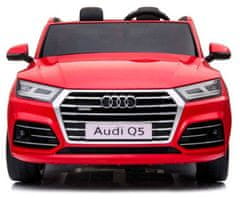 BabyCAR Otroški avto na akumulator 12V AUDI Q5 rdeč, dvosed