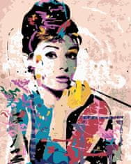 Slikanje po številkah 40 x 50 cm - Audrey Hepburn