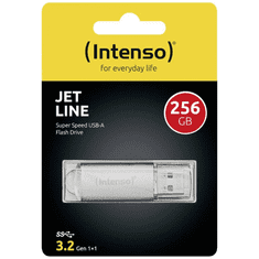 Intenso 256GB Jet Line USB 3.2 70MB/s spominski ključek - siv