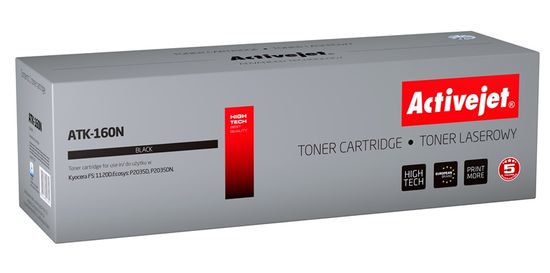 Effiki activejet atk-160n toner (nadomestni kyocera tk-160; vrhunski; 2500 strani; črn)