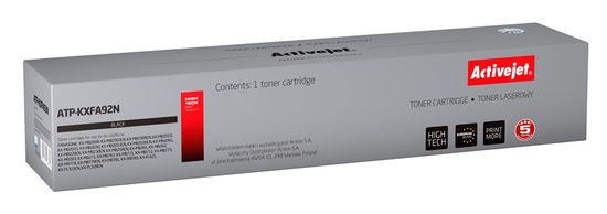 Effiki activejet atp-kxfa92n toner (nadomestni za panasonic kxfat92/kxfat411; vrhunski; 2000 strani; črn)