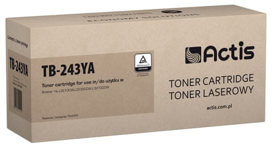 PartyDeco actis tb-243ya toner (nadomestni toner brother tn-243y; standardni; 1000 strani; rumen)