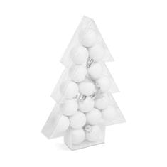 Family Komplet okraskov za božično drevo - bleščeče beli - 17 kosov