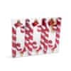 Komplet okraskov za božično drevo - rdeča / bela sladkarija - 13 cm - 6 kosov