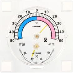 Samolepilni termometer z higrometrom 9x9cm