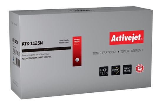 Effiki activejet atk-1125n toner (nadomestni kyocera tk-1125; vrhunski; 2100 strani; črn)