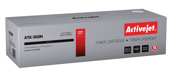 Effiki activejet atk-360n toner (nadomestni kyocera tk-360; vrhunski; 20000 strani; črn)