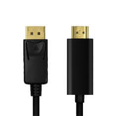 LogiLink kabel displayport 1.2 v hdmi 1.4 1m črn