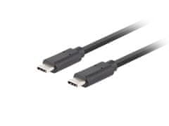 Lanberg lanberg kabel usb-c m/m 3.2 gen2 1.8m 10gb/s pd100w ca-cmcm-32cu-0018-bk