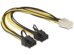 Delock pci express 2x8pin/1x6pin napajalni razdelilni kabel