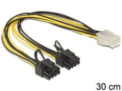 Delock pci express 2x8pin/1x6pin napajalni razdelilni kabel