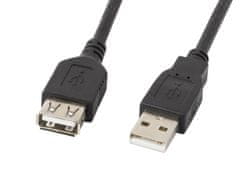 Lanberg kabel lanberg ca-usbe-10cc-0030-bk (usb 2.0 moški - usb 2.0 ženski; 3 m; črn)