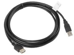 Lanberg kabel lanberg ca-usbe-10cc-0030-bk (usb 2.0 moški - usb 2.0 ženski; 3 m; črn)