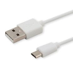 SAVIO kabel savio cl-123 (micro usb - usb 2.0 ; 1m; bela barva)