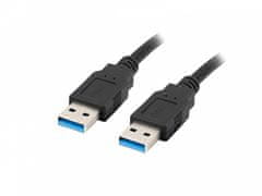 Lanberg kabel usb-a m/m 3.0 0,5 m črn