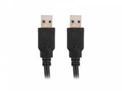 Lanberg kabel usb-a m/m 3.0 0,5 m črn