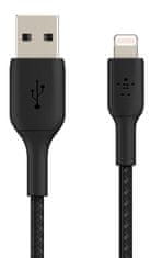 Belkin belkin kabel usb a - lightning, 1 m, črn