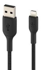 Belkin belkin kabel usb a - lightning, 1 m, črn