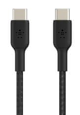 Belkin belkin kabel usb-c - usb-c 2.0, pleten, 1m, črn