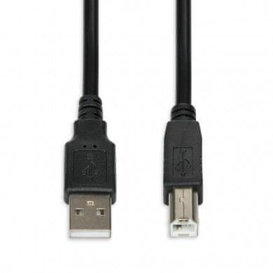 iBOX ibox usb 2.0 a-b m/m 3m tiskalniški kabel iku2d30 (usb 2.0 tip a m - usb 2.0 tip b m; 3m; črna barva)