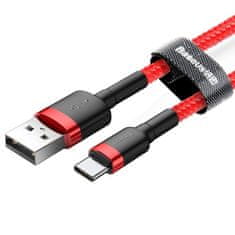 BASEUS Kabel USB-C Baseus Cafule 2A 2m (rdeč)