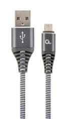 Gembird gembird cc-usb2b-ammbm-1m-wb2 kabel usb usb 2.0 micro-usb b usb a siva, bela