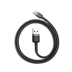 BASEUS kabel usb-c baseus cafule 3a 1m (siv in črn)