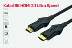 Unitek unitek kabel hdmi 2.1 8k, 4k@120hz, c11060bk-3m