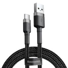 BASEUS kabel usb-c baseus cafule 3a 1m (siv in črn)