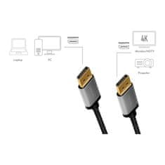 LogiLink kabel displayport 4k/60 hz,dp/m do dp/m aluminiowy 3m