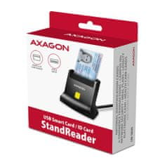 AXAGON cre-sm4n Čitalnik osebnih kartic USB, 1,3 m kabel