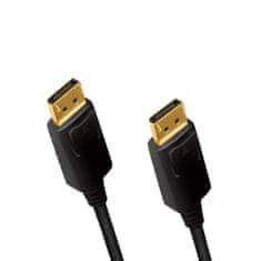 LogiLink kabel displayport m/m 4k/60hz, 3 m, črn