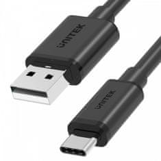 Unitek Unitek kabel usb-a 2.0 - usb-c, 1,5 m, c14067bk