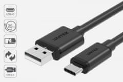 Unitek Unitek kabel usb-a 2.0 do usb-c, 3m, c14069bk