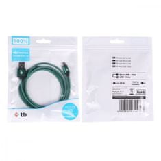 slomart usb-mikro usb kabel 1,5 m zelena vrvica