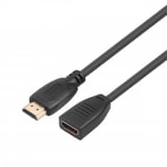 slomart hdmi kabel v2.0 f-m pozlačen 3m podaljšek - odprodaja