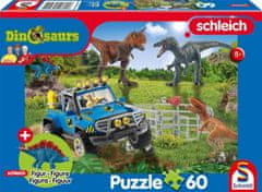 Schmidt Puzzle Schleich Prazgodovinski velikani 60 kosov + figurica Schleich